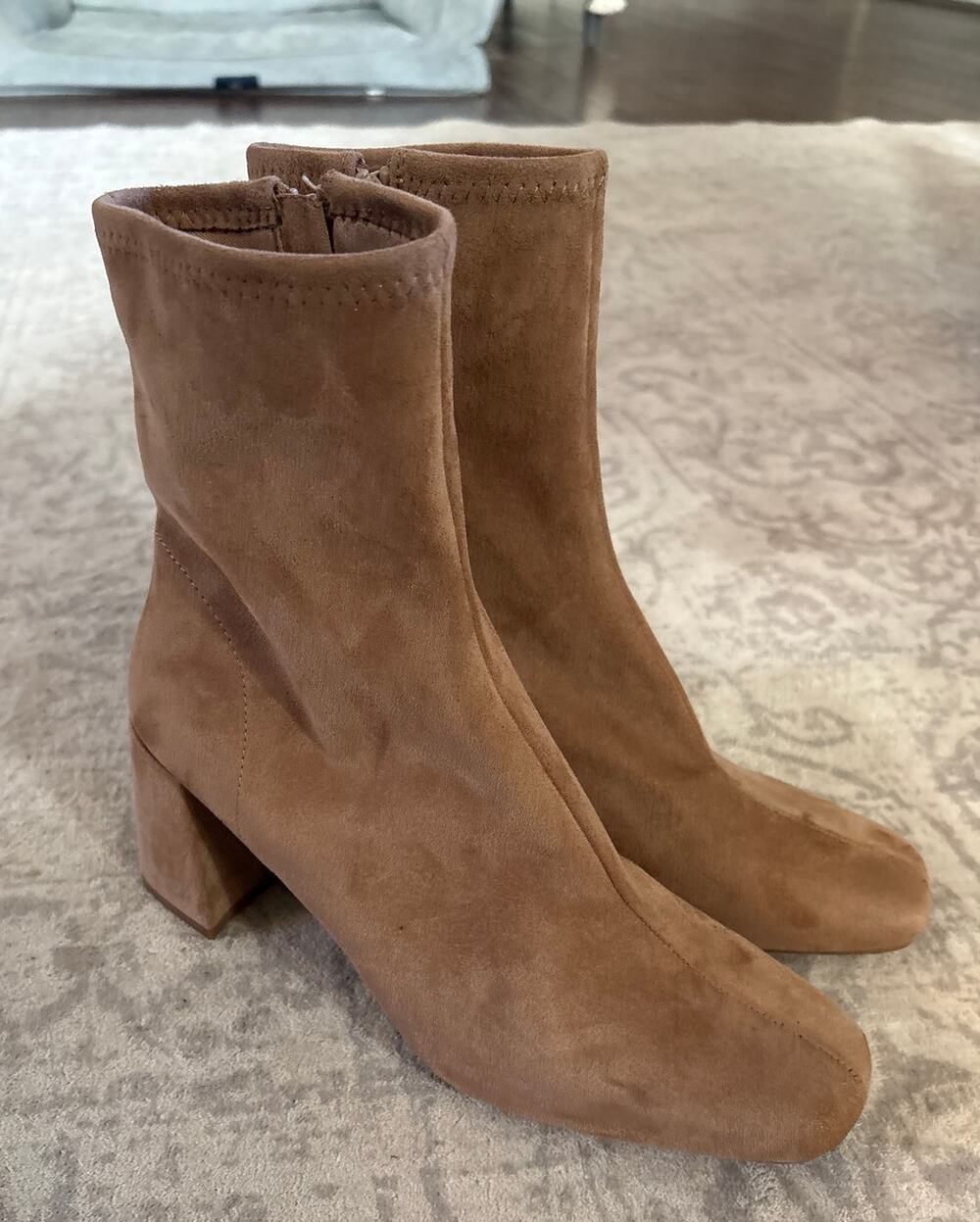 A New Day Pippa Ankle Stretch boot, Taupe/Tan Women's 8.5